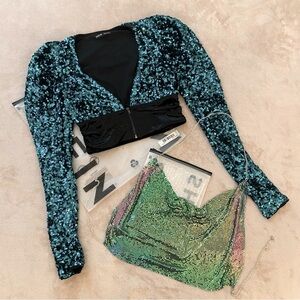 📦 Shein Bundle | Shiny Sequin Tops